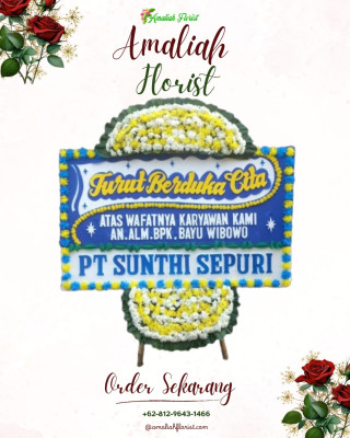 Papan Bunga Duka di Huamual Belakang